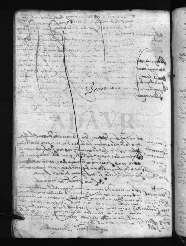 A crossed-out parish-book page marked Branca