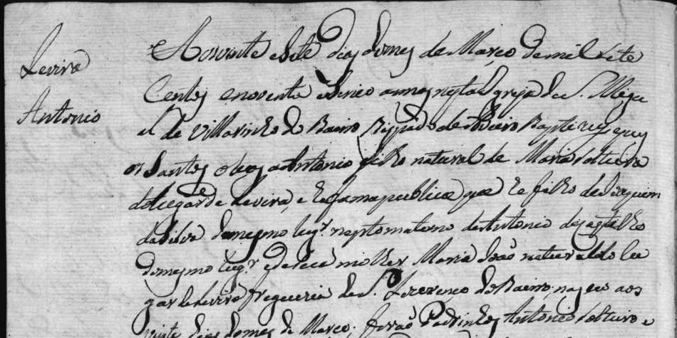 A darker and more regular baptism entry from 1795